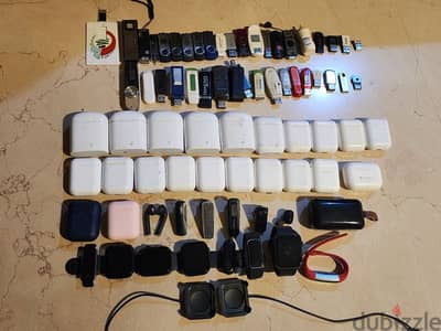 38 Usb 37 Airpods and Bluetooth Headset and 8 Smart Watch