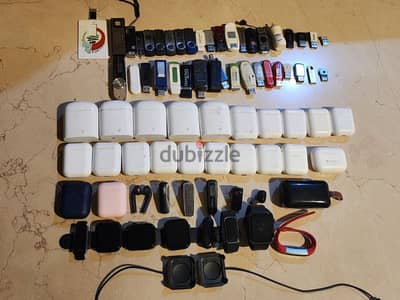 38 Usb 37 Airpods and Bluetooth Headset and 8 Smart Watch