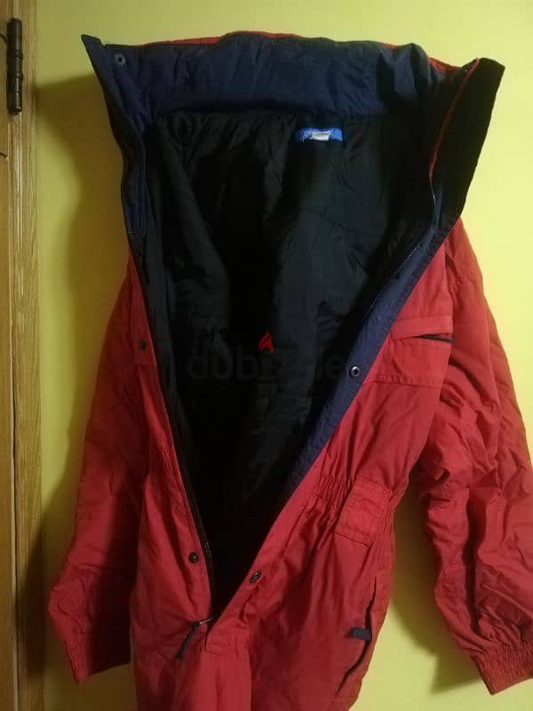 Decathlon red ski overall 1