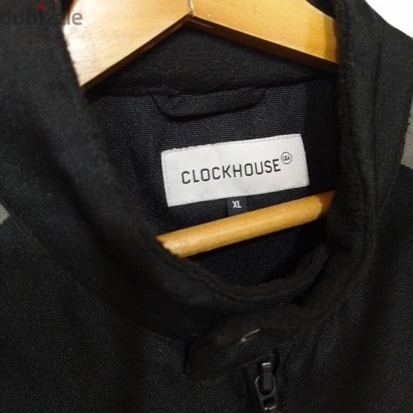 Original "Clockhouse" Black Softshell Motorcycle Jacket Size Men's XL 8