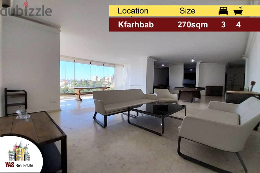 Kfarhbab 270m2 | Open View | Luxury | Ultra prime location | IV | 0