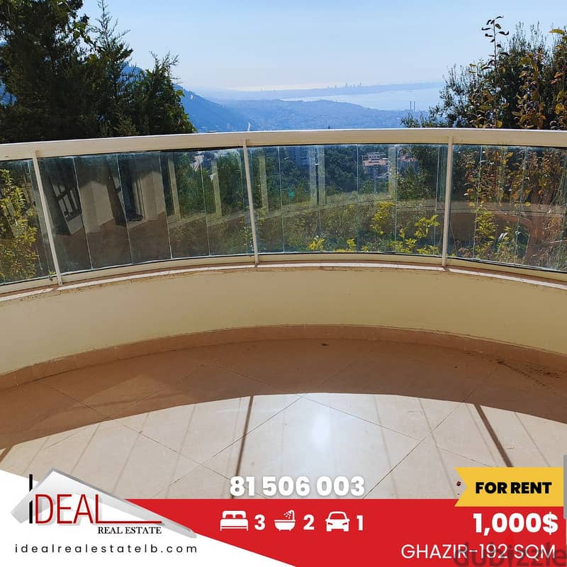 192 sqm Apartment for rent in Ghazir REF#RS106 0