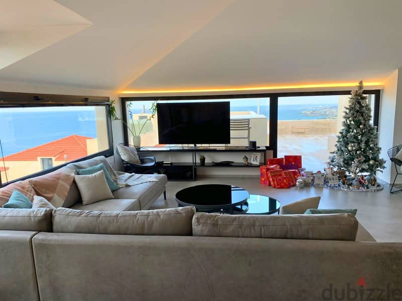 L16313 - Modern Duplex With Seaview For Sale in Kfaraabida 1