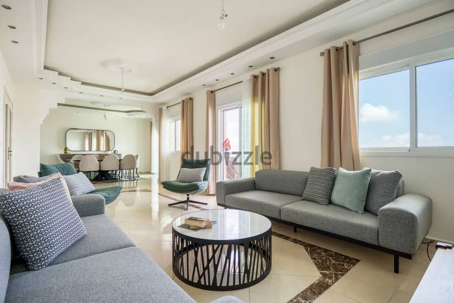 Furnished 3-Bedroom Apartment in Aley شقة مفروشة للايجار 0