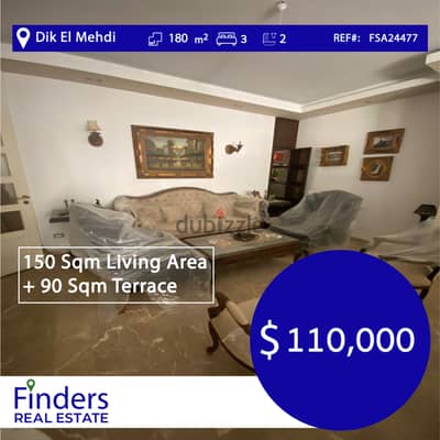 Apartment for Sale in Dik El Mehdi! شقة للبيع بديك المهدي