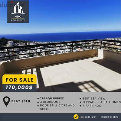 Blat Jbeil Breathtaking Sea View 270 sqm Duplex