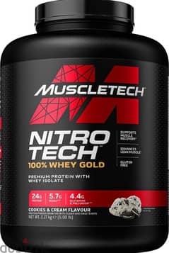 Nitro tech 100% whey gold 2.27kg 69 servings 0