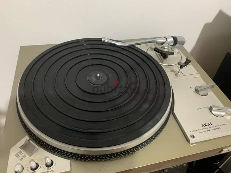 Akai AP-206C | Vintage Turntable / Record Player + Akai stereo 2