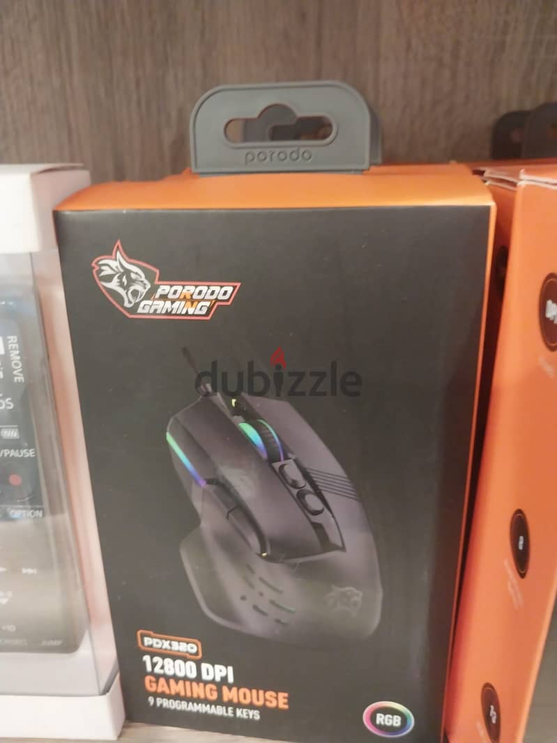 Porodo 12800 dpi gaming mouse pdx320 amazing & new offer 0