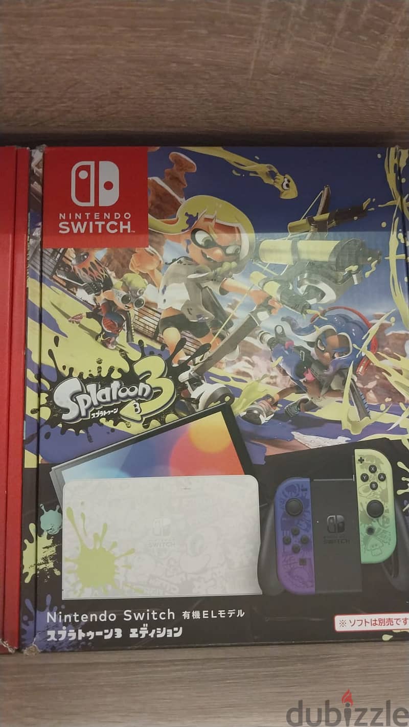 Nintendo Switch Oled Splatoon 3 exclusive & original price 0