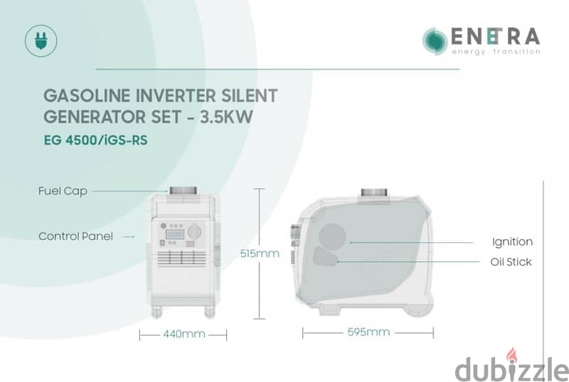 Gasoline Inverter Silent Generator - 15A 1