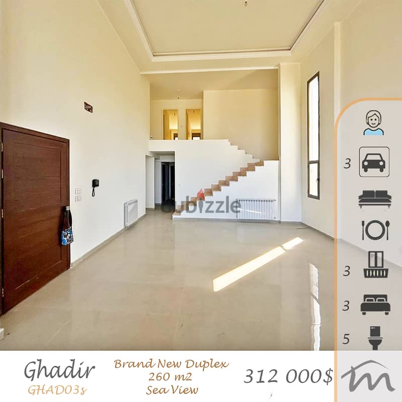 Ghadir | 3 Master Bedrooms | Open Sea View | PAYMENT FACILITIES Option 0