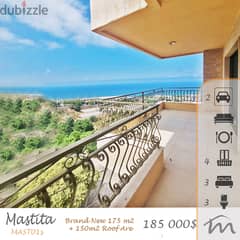 Mastita | 175m² + 150m² Roof + Terrace | 4 Balconies | Building Age 10 0