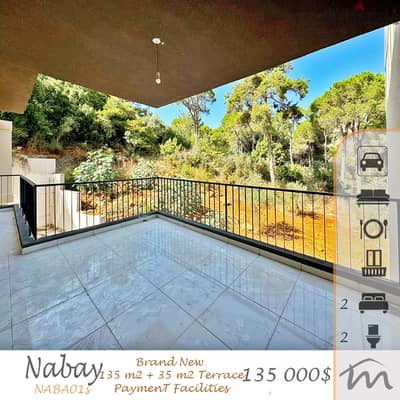 Nabay | 85,000$ DOWNPAYMENT , 3 YEARS PAYMENT FACILITIES | Terrace