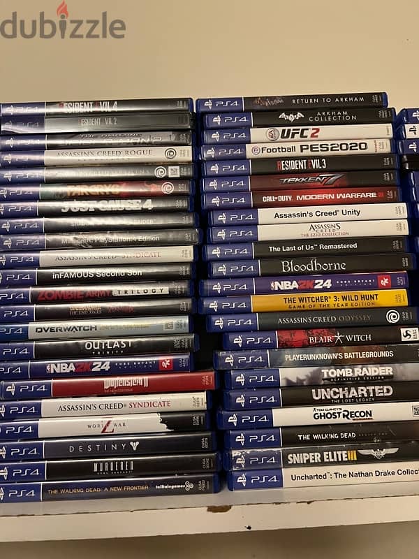 ps4-5 games for sale or trade all clean 3