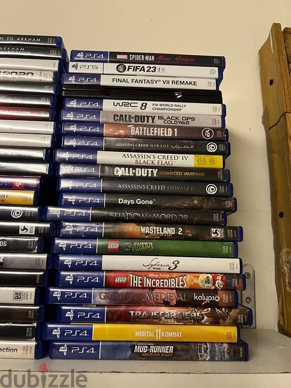 ps4-5 games for sale or trade all clean 4