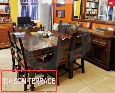 120 SQM TERRACE / GARDEN / COZY AND FLAT IN BALLOUNEH ! REF#SC01356