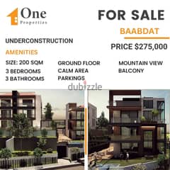 APARTMENTS FOR SALE IN BAABDAT 0