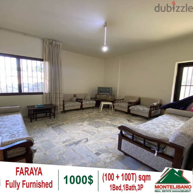 Apartment for rent in Faraya !!!! 1