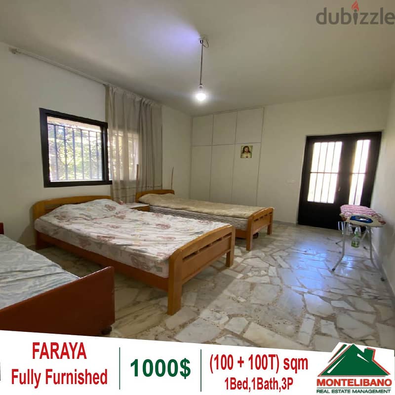 Apartment for rent in Faraya !!!! 3