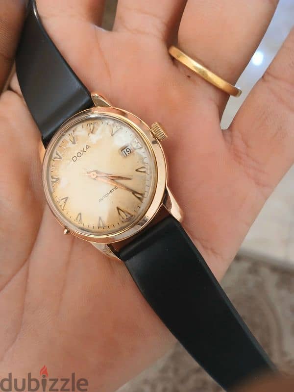 Antique Gold Automatic watch  Swiss made from Doxa Since 1950 / ساعة 0