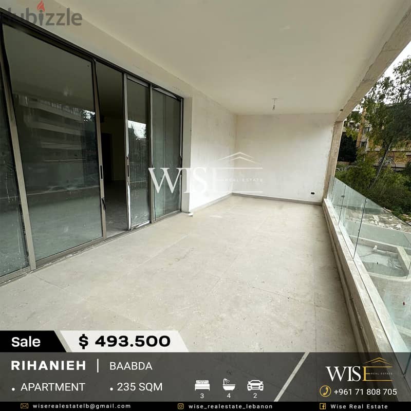  235  sqm Apartment for SALE in Baabda-Rihaniyeh! 0