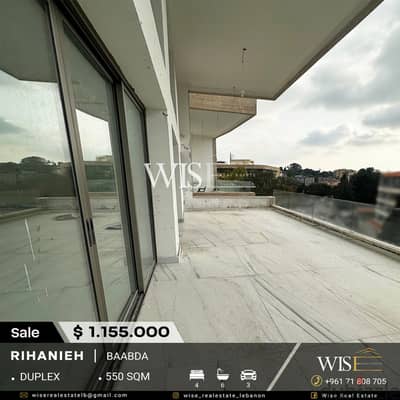  550 SQM duplex for SALE in Baabda-Rihaniyeh!