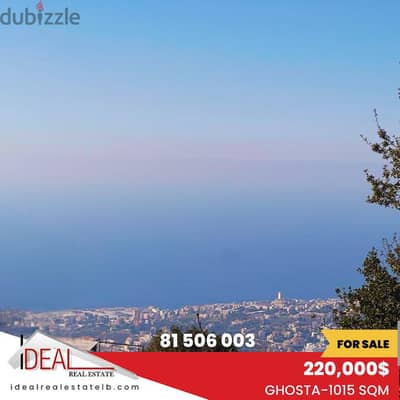 1015 sqm Land for sale in Ghosta, kesrouan REF#EI327