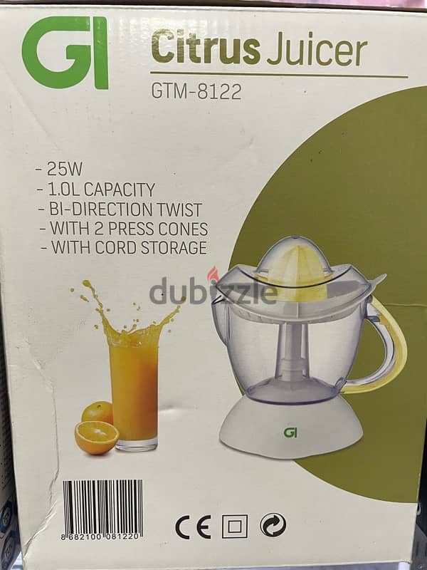 GI citrus juicer 25 2W 1