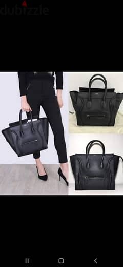 copy celline black real leather high quality 0