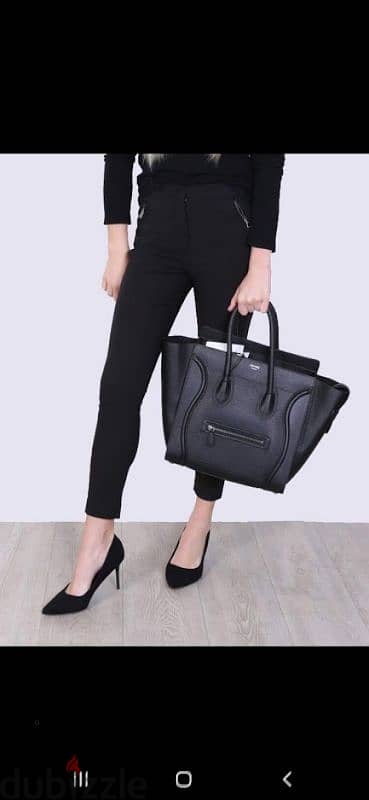 copy celline black real leather high quality 1