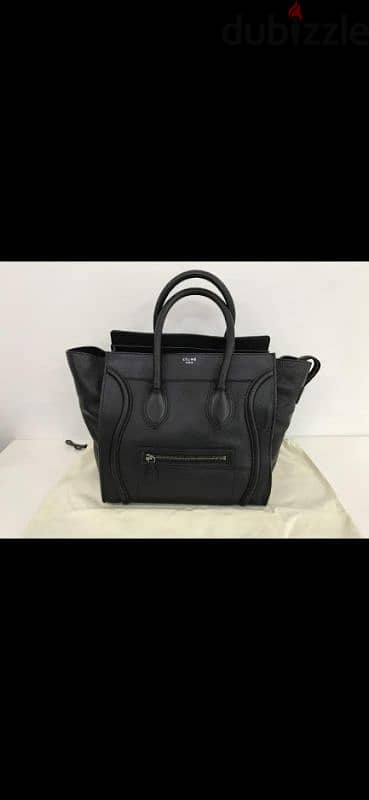 copy celline black real leather high quality 2