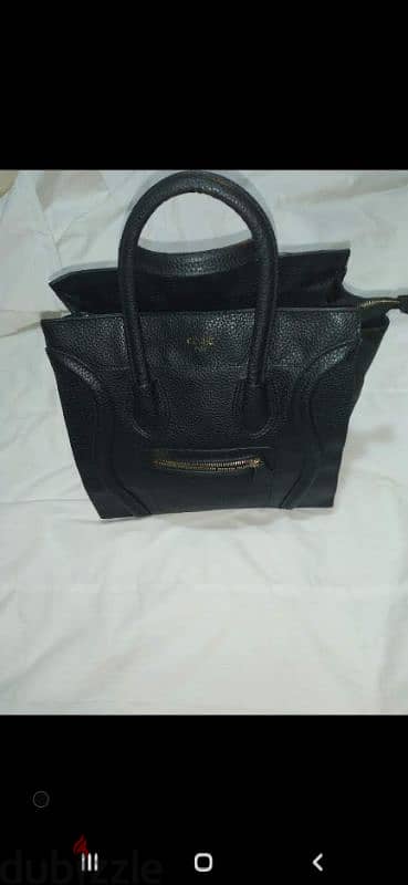 copy celline black real leather high quality 7