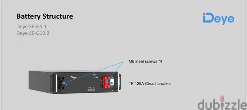 Deye SE-G5.1 Lithium batteries (5.1 KWh) 1