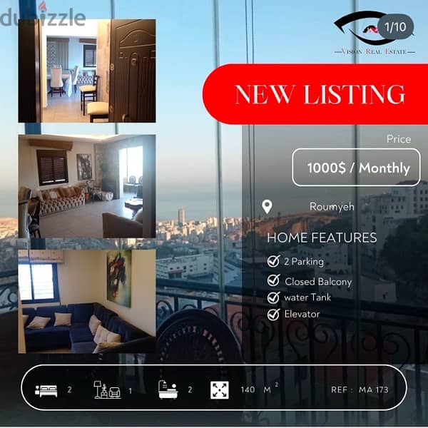 Apartment For rent In Roumieh - شقة للايجار في رومية 0