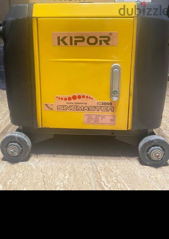 barely used kipor IG3000 invertor 3 kVA بحالة ممتازة 1