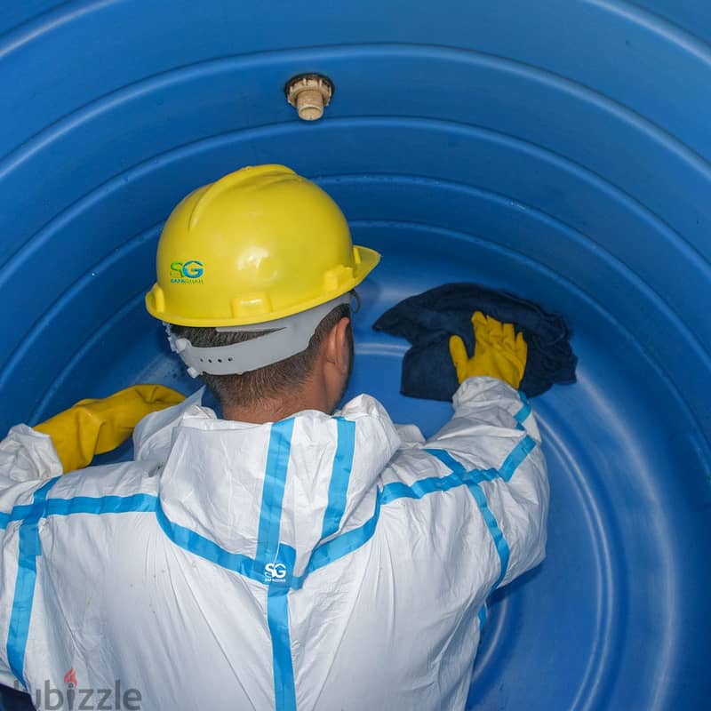 Water tank cleaning, تنظيف خزانات المنازل 0