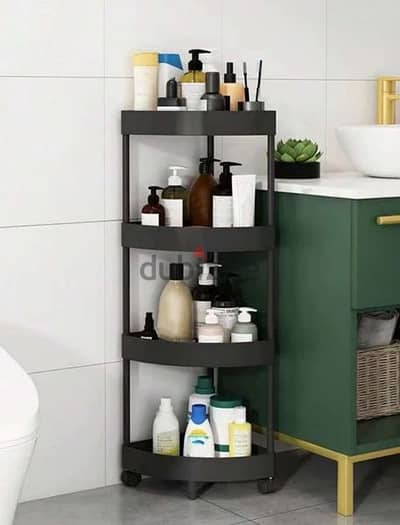 Bathroom Wheel Corner Rack Organizer