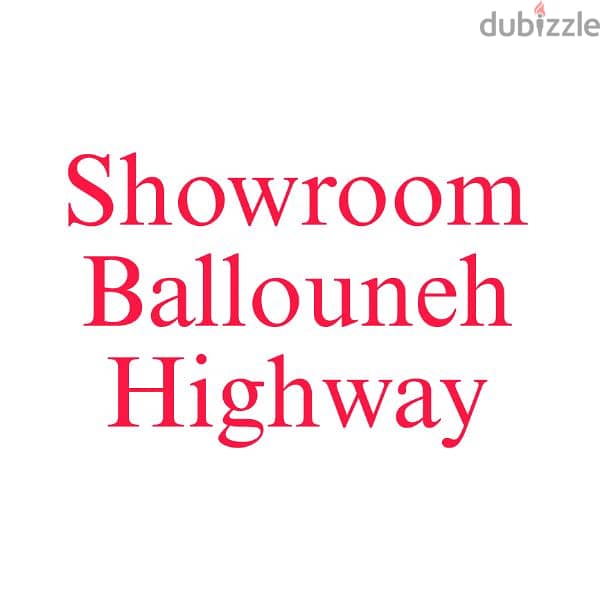 Showroom on Highway -Ballouneh-200m² 0