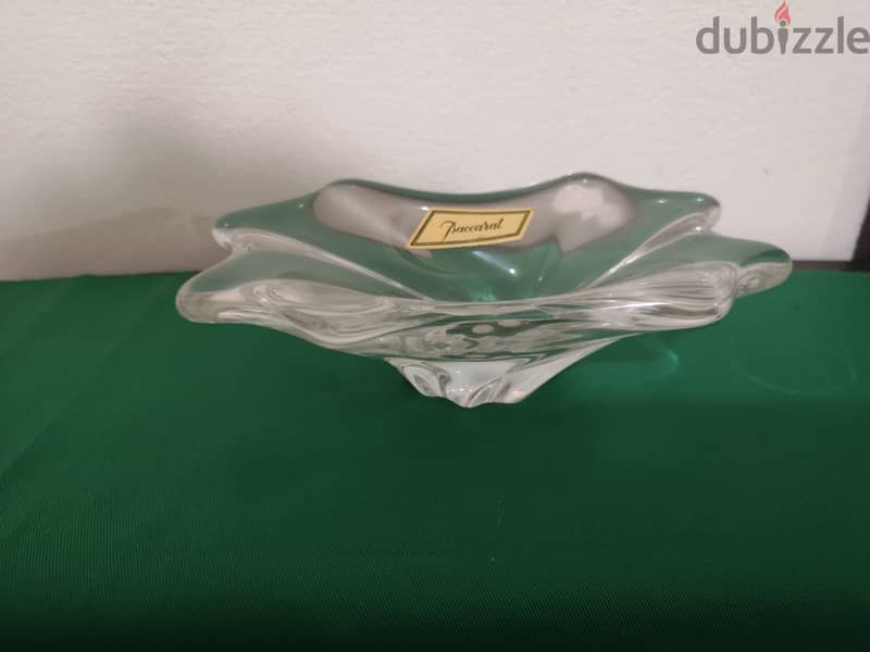 Vintage Baccarat crystal ashtray 0