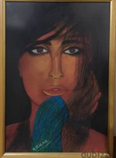 Pastel portrait painting 0