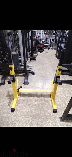 Bench & Squat Rack adjustable NEW 120$ available in red & yellow 2