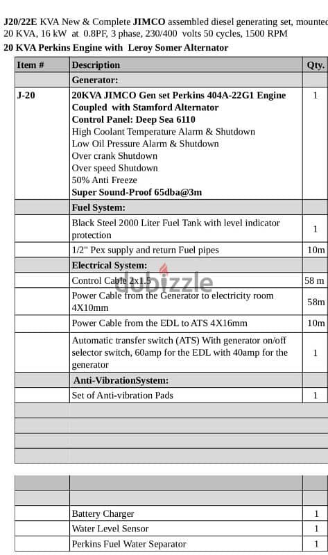 20 KVA Perkins 3