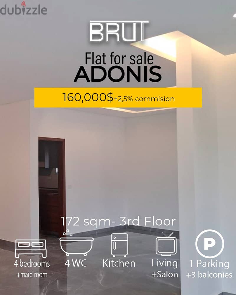 175 sqm Luxurious Apartment for sale in Adonis Keserwan 0