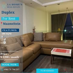 Duplex for rent in Maameltein دوبلكس للإيجار في معاملتين 0