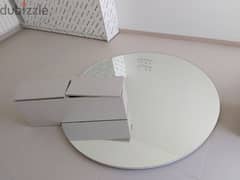 vanity mirror with 2 drawers 0