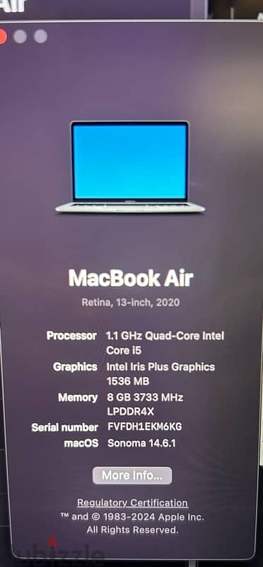 Macbook air M1 2020