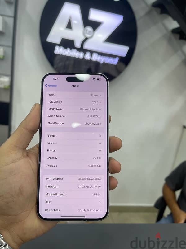 iphone 15 pro max 512 Gb open box 5