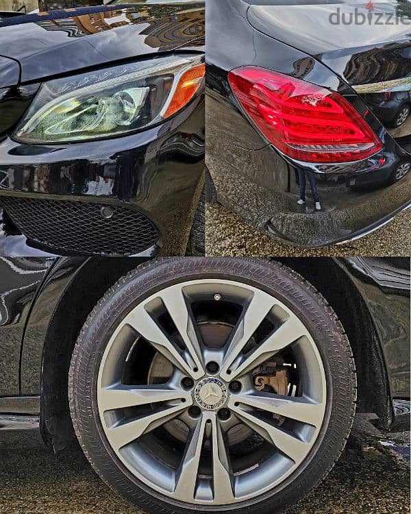 MERCEDES BENZ C300 AMG 4MATIC 99000 MILES 2015 اجنبية خارقة 7