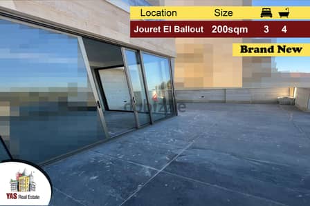 Jouret El Ballout 200m2 | 100m2 Terrace | Brand New | Luxury | PA |